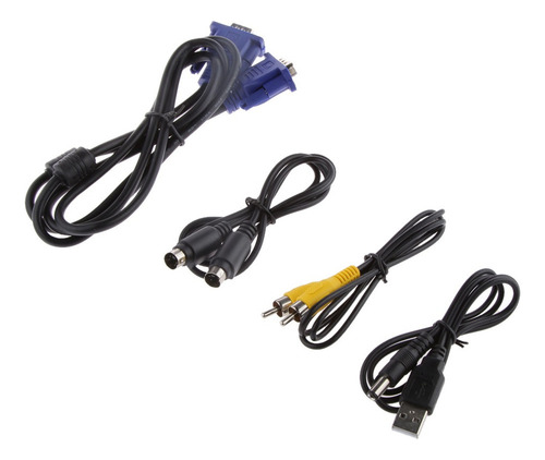 H Vga A Tv Av Compuesto Convertidor S-video Caja Para