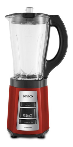 Liquidificador Philco Smart Plq2000 600w Cor Vermelho 110v