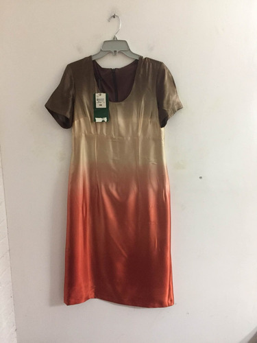 Vestido Raso Marca Carven Talla 42 Usado