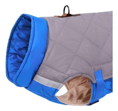Chaleco De Invierno Para Perros, Abrigo Ligero A Gris Azul