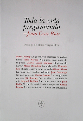 Toda La Vida Preguntando, De Juan Cruz Ruiz. Editorial Circulo De Tiza, Tapa Blanda En Español