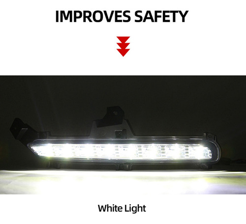 Lámpara Antiniebla Drl Con Luz Diurna Para Kia Rio K2 2015,
