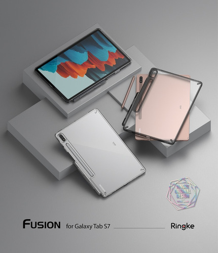 Imagen 7 de 7 de Funda Samsung Galaxy Tab S7 T875 Ringke Fusion Anti Impacto
