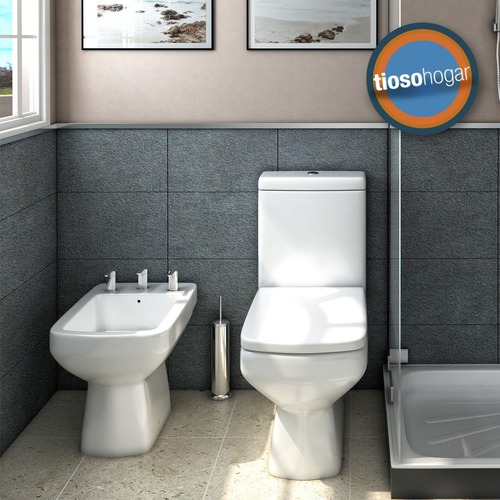 Imagen 3 de 10 de Combo Pringles Dioniso Inodoro Mochila Bide Tapa Bidet Baño