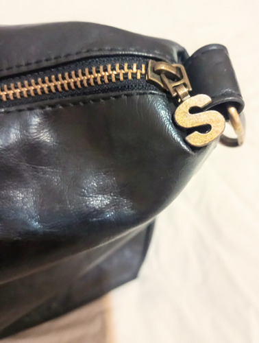Desigual.cartera Negra Bordada Con Carterita Desmontable. Negro Bordado Níquel Negro