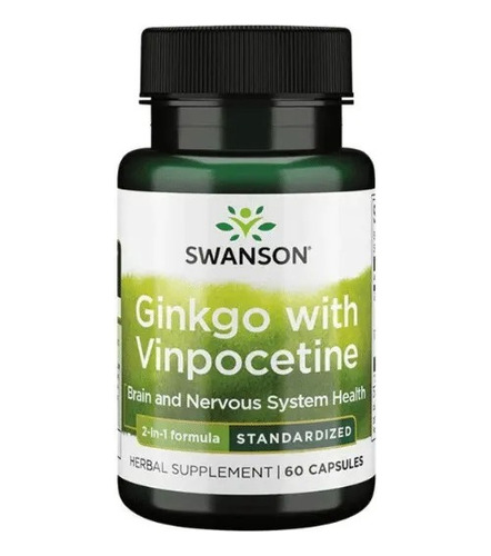 Ginkgo With Vinpocetine 60 Capsulas Swanson