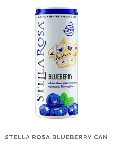 Vino Stella Rosa Latas 2 Pack 250ml C/u Blueberry