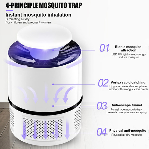 Usb Elétrico Led Mosquito Assassino Lâmpada Inteligente Op