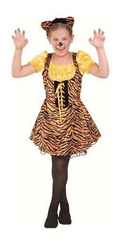 Disfraz Para Niña Sassy El Tigre Talla L (12-14) Halloween