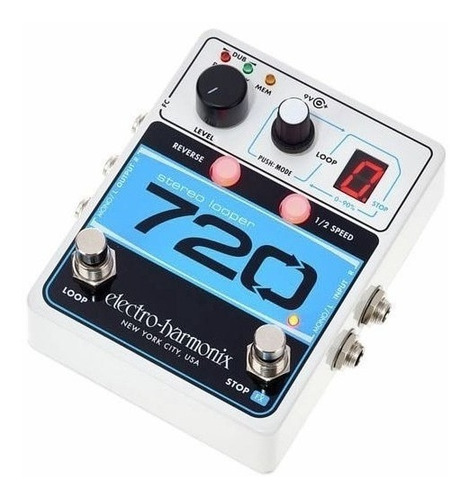 Pedal de efeito Electro-Harmonix 720 Stereo Looper branco