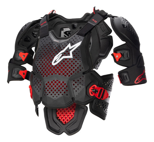 Colete Cross Alpinestars A10 V2 Chest Preto Motocross