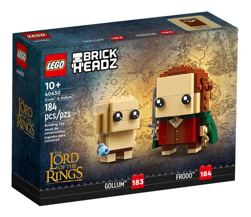 Lego Brick Headz Lord Of The Rings Frodo Y Gollum 40630 Cantidad De Piezas 184