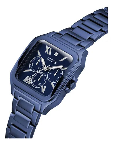 Reloj Guess Para Hombre, 42 Mm, Correa Azul, Esfera Azul, Ac