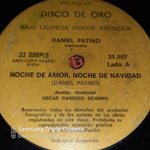Simple Daniel Patiño Disco De Oro C12