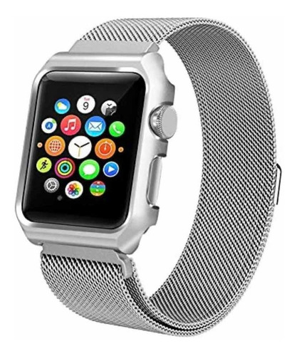 Imagem 6 de 6 de Pulseira Milanese Compatível C/ Apple Watch 42mm 44mm