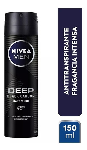  Nivea Antitranspirante Deep Black Wood  150ml