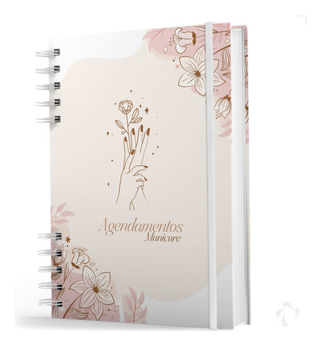 Agenda Nisti Print Agendamentos Manicure Cor Creme