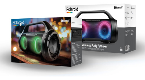 Parlante Polaroid Boombox Xl Wireless Party 2.5 Color Negro
