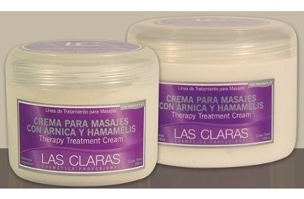 Imagen 2 de 3 de Crema Para Masajes Las Claras 500ml Con Arnica Hamamelis