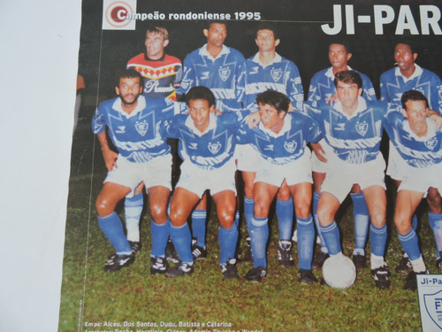 Poster Avulso Placar Xv De Piracicaba-sp E Jí-paraná-ro 1995 (Usado)