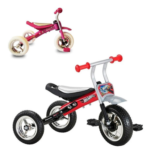 Triciclo Bicicleta Hot Wheels Para Niño Niña Mvd Sport