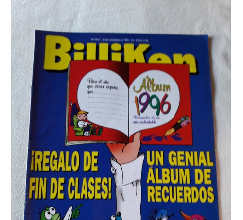 Revista Billiken N° 4011 25 Noviembre De 1996  Exc Estado