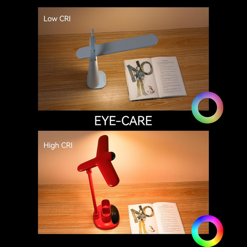 Lámpara Led Inalámbrica Con Control Táctil Y Doble Cabeza