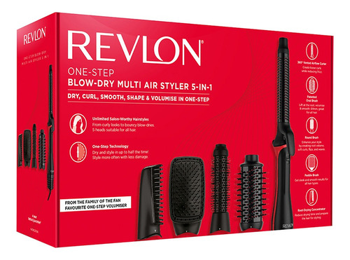Cepillo Secador One Step Revlon Kit Multi Estilos 5 En 1