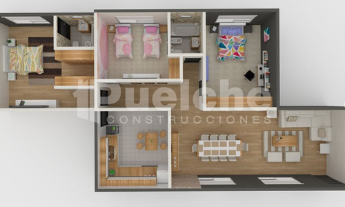 Impactante Casa Estilo Minimalista, De 4 Ambientes Y Dos Baños, A Construir (modelo Ñancu) - En Ladrillos Y Hormigón - No Son Prefabricadas
