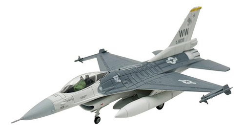 A Modelo De Aleación Fundida A Escala 1/100, F16c Fighter,