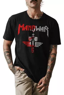 Polo Personalizado Banda Manowar Heavy Metal 002