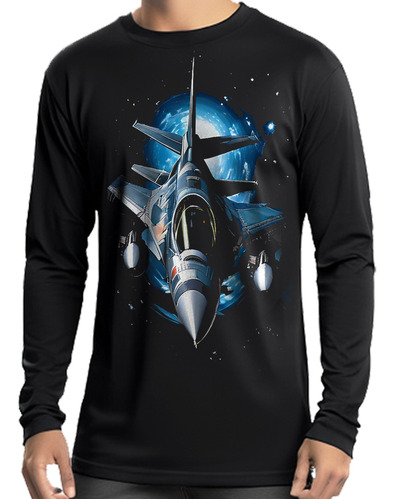 Camiseta Manga Larga Camibuzo Algodon  Personalizado Nasa