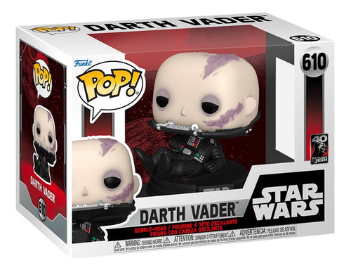 Funko - Pop! Star Wars - Darth Vader (unmasked) #610