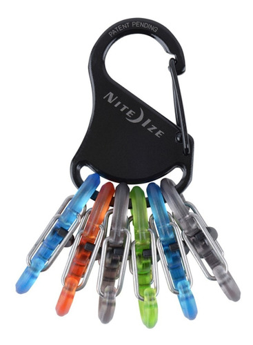 Mosqueton Keyrack Niteize Sbiner Microlock Aluminio Colores