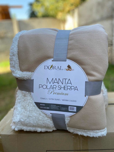Manta Polar Sherpa Premium, Doral, 127 X 152 Cm