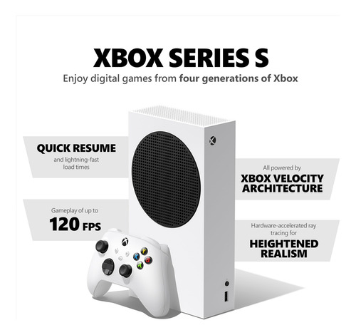 Consola De Juegos Xbox Series S Starter Bundle 512gb Ssd