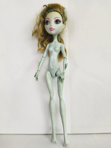 Monster High Lagoona Blue Basica Cabello Chino Espojoso (Usado)