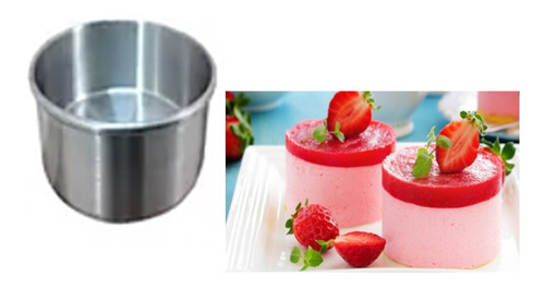 Moldes 10 Cm Pastel Flan Reposteria Recto Redondo Set 10 Pzs
