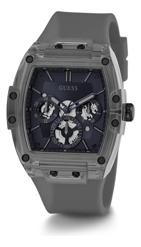 Reloj Guess Phoenix Gw0203g9 Gris Traslucido Unisex