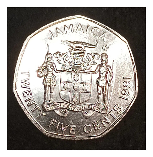 Jamaica 25 Cents 1991 Sc Km 147 Marcus Garvey