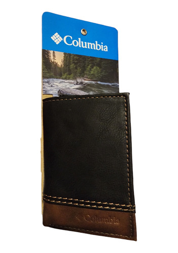 Billetera Columbia Negra/cafe