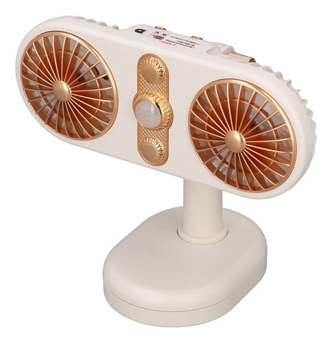 Ventilador De Escritorio Portátil, Diseño De Doble Ventilado