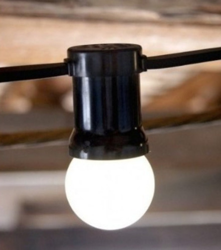 Imagen 6 de 10 de 25 Metros De Guirnalda De Luces Exterior C/lamparas Led Opal
