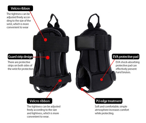 Equipo De Protección Ajustable, 1 Par De Protectores De Muñe