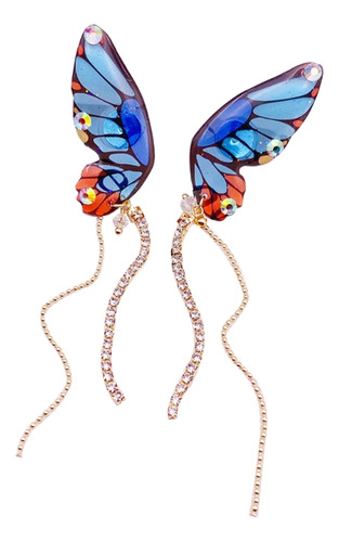 Pendientes Con Alas De Mariposa, Joyería Fantástica, Colores