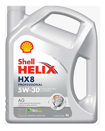 Aceite 5w30 Hx8 Ect Full Sintético 5 L Shell, Doble Sello