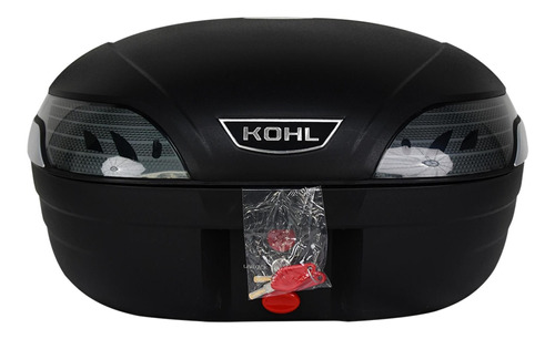 Baúl Trasero Kohl Negro Carbón Con Control Remoto 48 Lts.