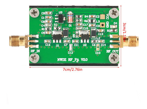 2mhz-700mhz 3w Hf Vhf Uhf Transmisor De Fm Amplificador De P