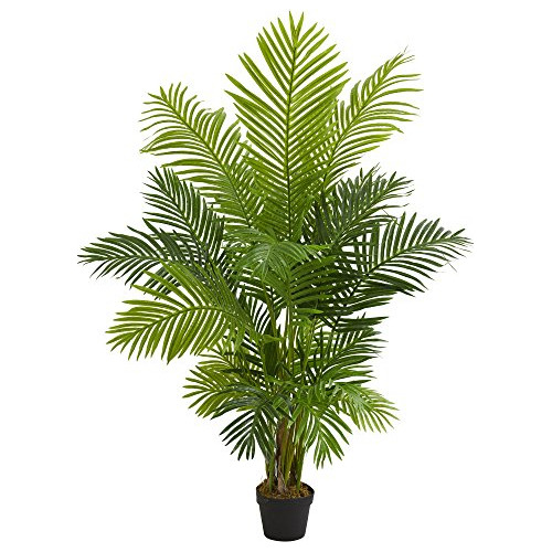 Planta Artificial De Palmera Hawaiana De 5 Pies, Verde