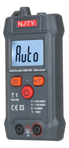 Tester De Voltaje Njty Lcd Rms 600v 4000 Cuentas Ncv